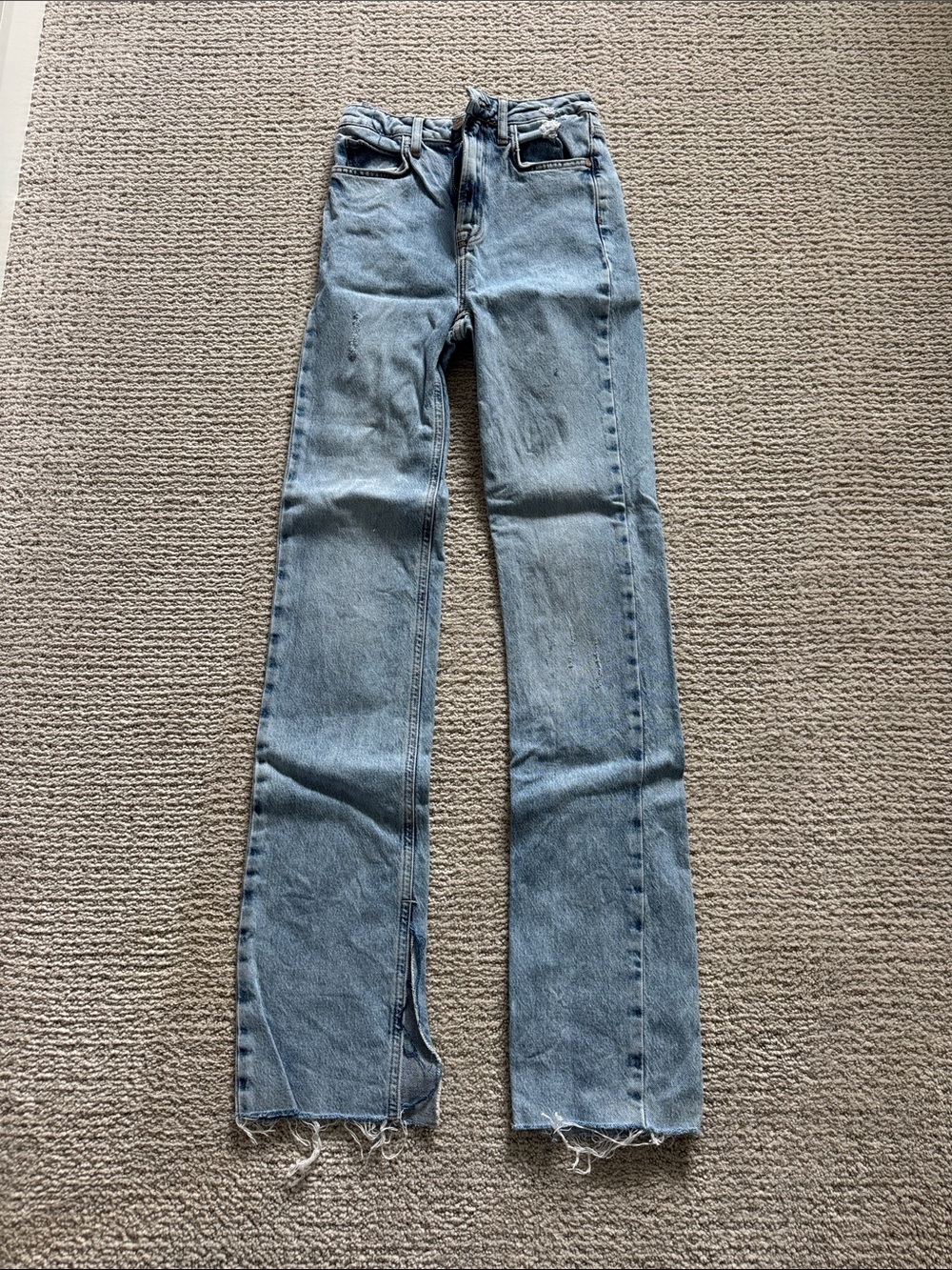 Zara Light Blue Flare Jeans